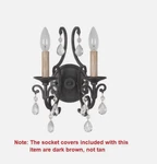 Craftmade Bentley 38962-MBK Matte Black 9"W 2-LIGHT Double Wall Sconce. Fixed Price $101.97.
