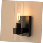 Zevluck 1-LIGHT Wall Sconce, Matte Black Bathroom Vanity With Pack. Fixed Price $56.01.