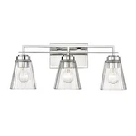 Z-lite Lyna Light Vanity, Chrome/clear 823-3V-CH. Fixed Price $286.00.