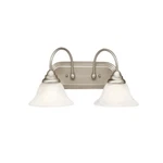 Kichler Telford 5992NI 2-LIGHT Vanity Brushed Nickel. Fixed Price $54.00.