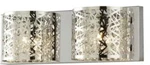 New Home Decorators Collection Carterton 2-LIGHT Chrome Vanity W/ Crystal. Fixed Price $48.97.