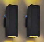Modern Led Outdoor Wall Sconce Lights 2 Pack, Black, IP65, Ul Listed. Fixed Price $188.99.