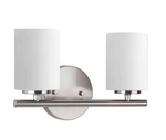 Progress Lighting Replay Collection 13 In. 2-LIGHT Brushed Nickel Vanity. Fixed Price $45.04.