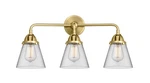 Innovations Lighting 288-3W-10-24 Cone Vanity 24"W Gold. Fixed Price $477.40.