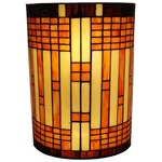 Tiffany Style 2-LIGHT Geometric Wall Sconce AM1077WL10B Amora Lighting. Fixed Price $105.00.