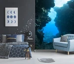 3D Deep Sea Stone ZHUA10052 Wallpaper Murals Removable Self-adhesive Amy. Fixed Price $100.11.