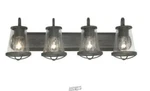 Home Decorators Collection Georgina 4-LIGHT Weathered Iron Vanity. Fixed Price $89.99.