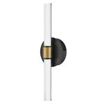 Lark Kai Medium Led Bath Vanity, Black/etched Opal/ Brass 85600BK-LCB. Fixed Price $179.99.
