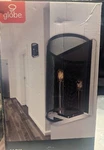 Globe Electric 65594 Aliya 1-LIGHT Candelabra Wall Sconce, Black Finish, Chrome. Fixed Price $27.50.