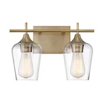 Savoy House Octave 2-LIGHT Bathroom Vanity Light, Warm Brass 8-4030-2-322. Fixed Price $131.20.