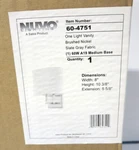 Satco Nuvo 60-4751 GEMINI-1 Light Vanity With Slate Gray Fabric Shade-brushed. Fixed Price $44.96.