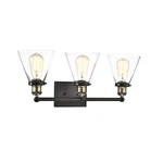 Chloe Lighting Bonnie Contemporary 3 Rubbed Bronze Bath Vanity Fixture.... Fixed Price $74.17.
