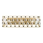 Varaluz Windsor Crystal Bath Vanity Light, Gold/black/clear - 345B03FGMB. Fixed Price $599.00.
