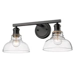 Golden Lighting Carver Bath Vanity, Black/clear 0305-BA2BLK-CLR. Fixed Price $169.99.