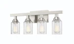 Brushed Polished Nickel Four Light Vanity From The Chicago Collection. Fixed Price $221.40.
