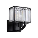 Siljoy 1-LIGHT Black Crystal Wall Sconce Elegant Modern Lighting Fixture. Fixed Price $32.62.