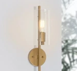 Uolfin D7Q7NUHD23858UI Cylinder Wall Sconce, Loe 1-LIGHT Gold Tube Vanity. Fixed Price $38.99.