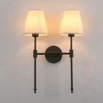 Permo Classic Rustic Double Sconce 2-LIGHTS Wall Lighting Black. Fixed Price $152.88.