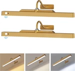 Kryoza Battery Operated Gallery Lights For Wall Brass Motion Sensor Picture. Fixed Price $78.14.