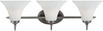 Sea Gull Lighting Montreal 3-LIGHT Antique Brushed Nickel Vanity 41182-965. Fixed Price $50.00.