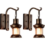 Vintage Glass Wall Sconce Fixtures 2-PACK, Luling Rustic Nordic Light. Fixed Price $69.00.