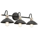 Kichler Clyde 3 Vanity Light, Black - 45945BK. Fixed Price $249.99.