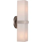 Trans Globe Lighting 21362 Jasper 15" Vertical Wall Sconce Br Nickel White Glass. Fixed Price $24.49.