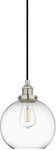 Brushed Nickel Glass Globe Pendant Light For Kitchen Island, Bulb Included. Fixed Price $116.99.