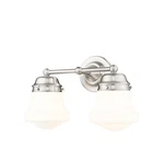 Z-lite Vaughn 2-LIGHT Bathroom Vanity Wall Brushed Nickel 735-2V-BN. Fixed Price $104.95.