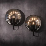Mirror Iron Candle Sconces,silver Wall Holder Set Of 2, Multi-angl.... Fixed Price $52.56.