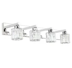 Aipsun Crystal Bathroom Vanity Modern Lighting Fixture 4 -lights. Fixed Price $37.67.