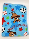 Northpoint Baby Blanket Silly Lil Blue Puppy Dog Sports Balls Stars Boy B18. Fixed Price $22.99.