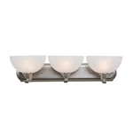 Vanity Fixture Yhd 3-LIGHT Alabaster Satin Nickel Modern Bathroom Lighting. Fixed Price $52.52.