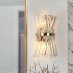Lnc Tadonipkeseismo 2-LIGHT Plating Brass Wall Sconce With Crystal Accent. Fixed Price $44.95.