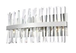 Wall Sconce Bathroom Vanity Chrome And Crystal 8 Lighting Fixture 24". Fixed Price $431.70.
