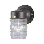 Westinghouse 6688500 Black One Light Exterior Jelly Jar. Fixed Price $127.60.