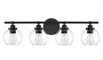 Savoy House Carson Matte Black 4-LIGHT Bathroom Vanity (30" W X 9" H). Fixed Price $116.99.