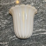 Murano Glass Wall Sconce Fluted Champagne Gold Flake Mcm Style Barovier & Toso?. Fixed Price $400.00.