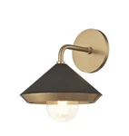 Mitzi H139101-AGB/BK Marnie 1-LIGHT Aged Brass/black Wall Sconce W/metal Shade. Fixed Price $119.99.