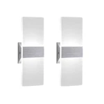 Changm Modern Wall Sconce 12W, Set Of Led Lamp Cool White Acrylic Mate.... Fixed Price $43.65.