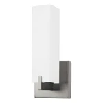 Kuzco Stratford 12" Wall Sconce, Brushed Nickel/opal 601485BN-LED. Fixed Price $134.40.