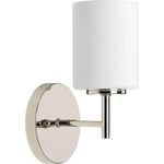 Progress Lighting Replay Polished Nickel Wall Sconce Frosted Glass Shade. Fixed Price $29.99.