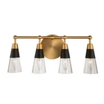 Kalco Lighting Ponti Bath, Matte Black/new Brass - 513134BNB. Fixed Price $275.00.