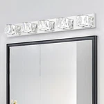 Modern Led Crystal Chrome 35'' Vanity Light Bathroom Mirror Wall Lamp Fixture. Fixed Price $89.99.