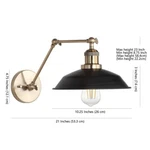 Safavieh Kingston Wall Sconce, Reduced Price 2172735204 SCN4026A. Fixed Price $51.00.