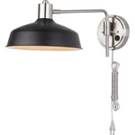 Nwt Canarm Bello Light 10 Inch Brushed Nickel Black Wall Fixture. Fixed Price $55.00.