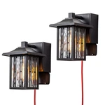Oupavocs Outdoor Porch Lights Gfci Outlet Black Exterior Wall Fixture. Fixed Price $168.14.