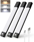 Ezvalo Under Cabinet Lighting, Wireless Closet Lights, 11.8INCH-3PACK, Black. Fixed Price $32.84.