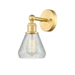 Innovations Conesus 1LT 6" Sconce, Satin Gold/clear Crackle 616-1W-SG-G275. Fixed Price $154.00.