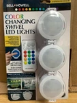Bell+howell 3-PACK 2.95 Battery Under Cabinet Light Bar W/remote 13 Color. Fixed Price $19.99.